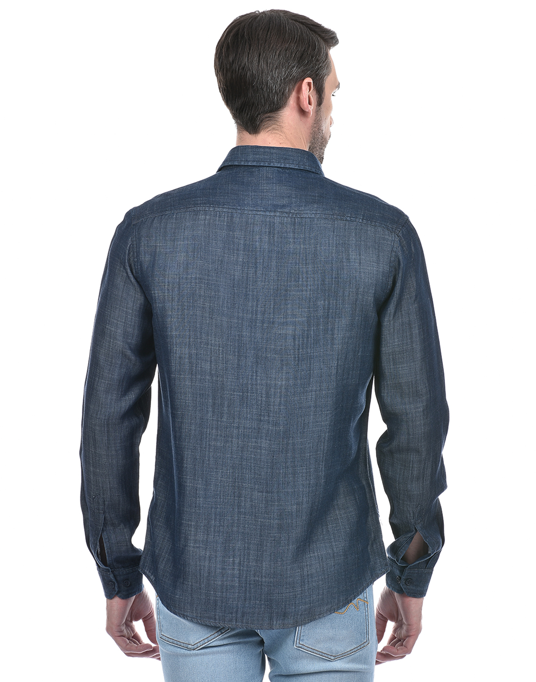 Numero Uno Men Solid Blue Shirt